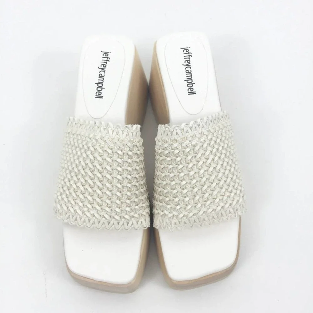 Jeffrey Campbell Dipsey Weave Sandals Size 7M - Picture 2 of 6